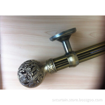 Phoenix and Dragon Sculpture Curtain Decorative Rod